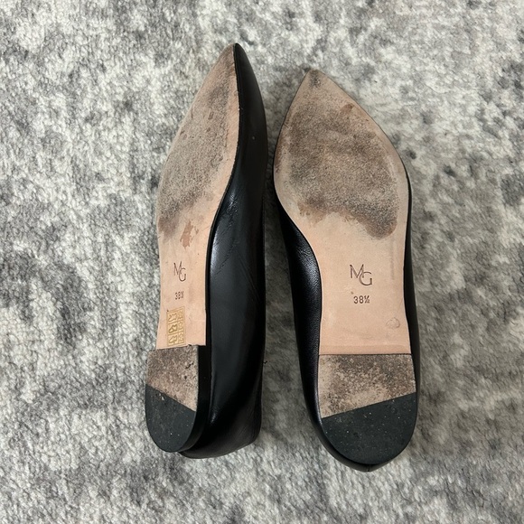 M Gemi Italian Leather Pointed Toe Flats size 38.5 - Picture 3 of 8